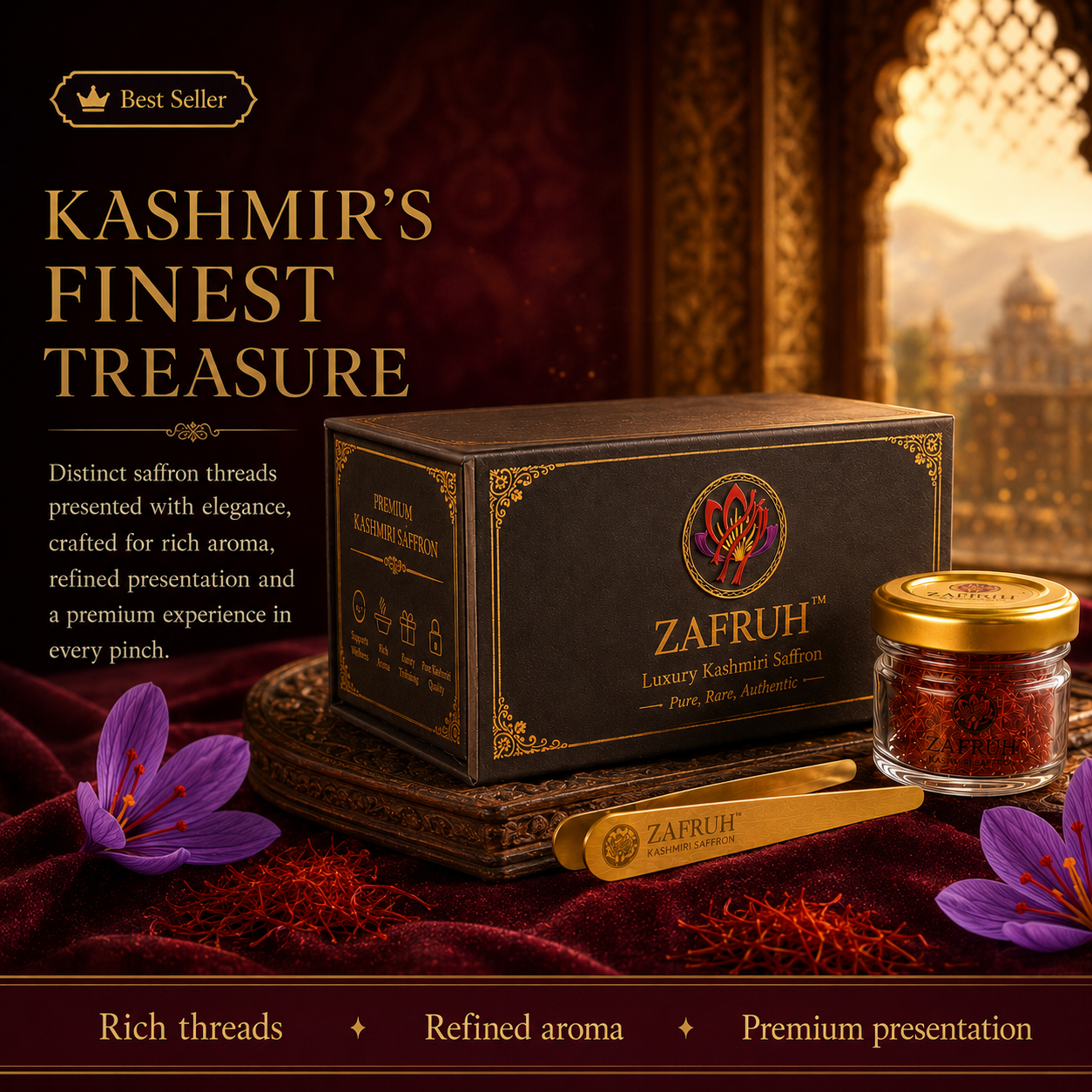 ZAFRUH™ Royal Kashmiri Saffron – Premium Grade