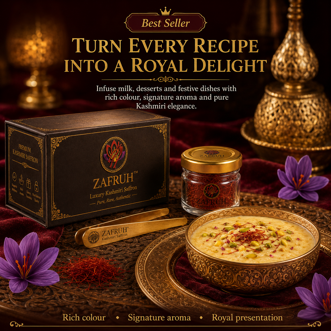 ZAFRUH™ Royal Kashmiri Saffron – Premium Grade
